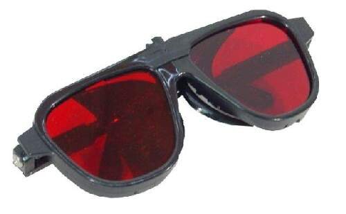 Laserbrille für rote Rotationslaser, Linienlaser und Punktlaser
