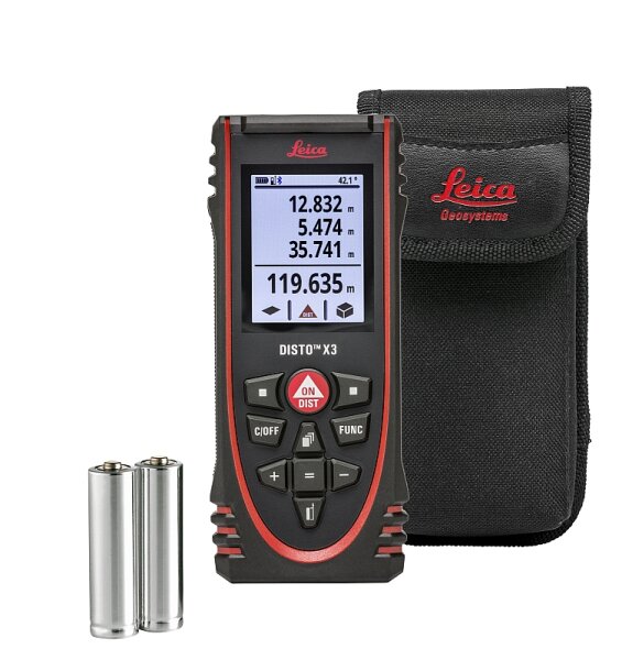 Leica DISTO X3 Laser Distanzmesser mit Bluetooth, IP65