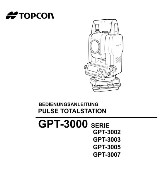 Bedienungsanleitung für Topcon GPT-6000
