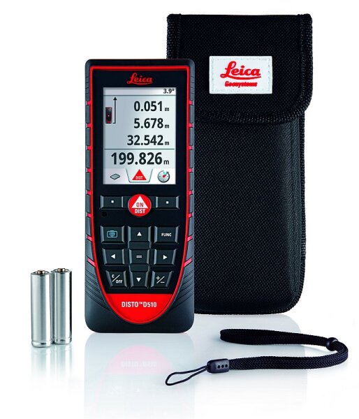 Leica DISTO D510  Laserentfernungsmesser, Zielsucher, 360 Neigungssensor, Bluetooth