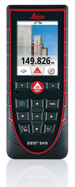 Leica DISTO D410  Laserentfernungsmesser, Sucherkamera, IP65