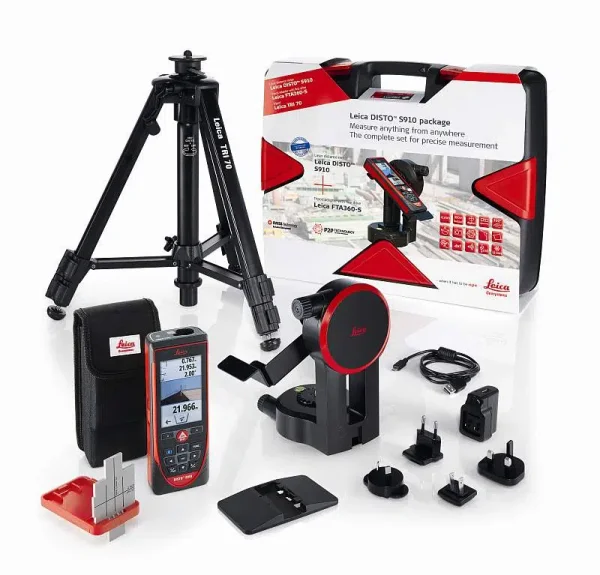 Leica DISTO S910 SET Laser Entfernungsmesser  - mit Stativ TRI120